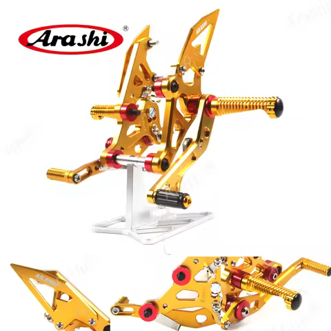 Arashi MT07 Adjustable Footrest Foot Peg For YAMAHA MT FZ 07 2014 2015 2016 2017 2018 - 2021 Rider R