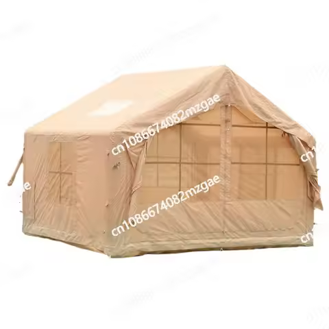 7.5 square meters inflatable tent outdoor camping overnight rainproof thickened camping large room o