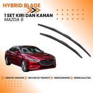 Mazda 6 Hybrid Wiper 1 Set Left and Right Hybrid Blade Model Premium Rubber