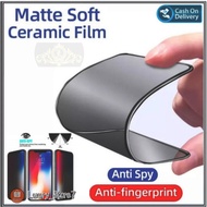 LAYAR Tempered glass Ceramic Matte Anti Spy Privacy Samsung type F54 F14 A24 M54 A54 F04 M04 M14 Tem