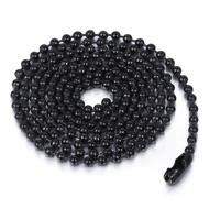 [HCM]Dây chuyền bi màu đen inox cao cấp không đen DC166