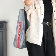 【 日本直送　名牌中古包 】PRADA プラダ トートバッグ グレー PRADA SPORTS ナイロン セット vintage ヴィンテージ iezd88