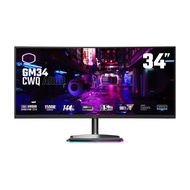 Cooler Master 34" CM-GM34-CWQA VA UWQHD 144Hz 0.5ms Freesync Premium USB-C Halo Stand Curved Gaming 