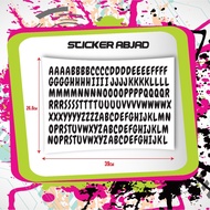 STICKER ABJAD 3cm x 1.4cm