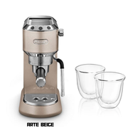 Delonghi EC885 Dedica Arte Manual Espresso Machine (Arte Grey EC885.GY/ Metal EC885.M/ Beige EC885.B