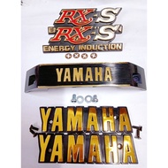 * YAMAHA RXS RXS115 BATTERY SIDE COVER EMBLEM TOOL LOGO FUEL TANK EMBLEM SET WITH SCREW SET
