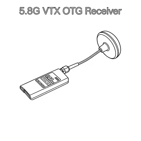 B-CUBE VTX OTG Receiver 5.8G 150CH Channel FPV VTX800 1000 1600 2500MW Video Transmitter Audio Andro