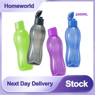 1L Sports Water Bottle Reusable Leak-proof Plastic Drink Bottle for Gym Yoga Cycling