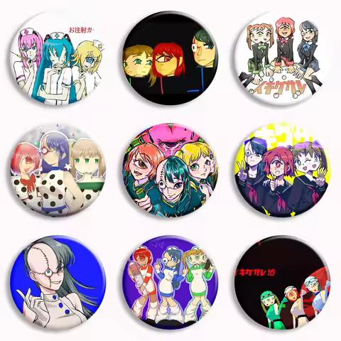 Ikigusare Anime Soft Button Pin イキグサレ Cartoon Brooch Ichigo Niigo Badge Bag Decor Accessories Fans C