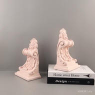 Ornaments Carved Greece Study Book Rely on Entrance Retro Home Accessories Soft Column Head Modern S