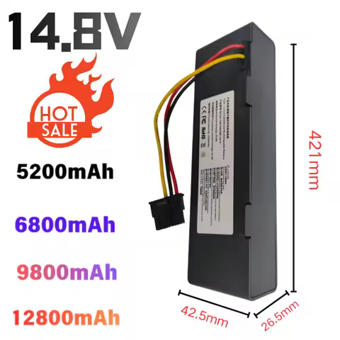 14.4V 12.8Ah Rechargeable battery For Xiaomi Mijia Robot Vacuum Mop 3C 2S P XMSTJQR2S STYTJ02YM Swee