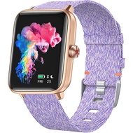 Lamshaw GT01 Smartwatch Band, Fabric Elastic Scrunchie Elastic Women Cute Replacement Straps Compati