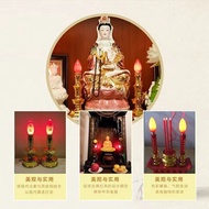 LED Lotus Bulb Red Candle Bulb E12 Pointed Bulb e14 Ming for Buddha Lamp Fortune Lamp Red Lotus 9.13