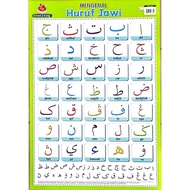 Poster . Mengenal Huruf Jawi . WWM 5308 . Kohwai & Young . { READY STOCK } F25