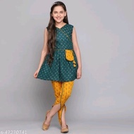 Beautiful Kids Kurti With Dhoti Pants