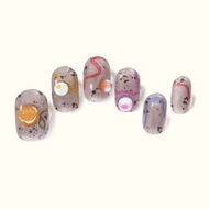 套裝-R011夏天軟糖ButterFinger光固化凝膠甲貼膜【含貼飾/贈燈】