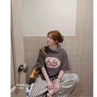 Gray T-shirt No. 66, loose fit, QC product