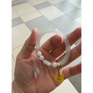 CC025 Ready Stock Jade Half Bangle 翡翠半镯款式(wrist 13cm)