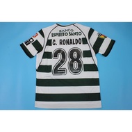 SFC 01-03- 04 Home Retro Soccer Jersey Football RONALDO #28