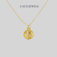 CACO 999 Pure Gold Pendant Necklace "Bliss" (1 Piece)