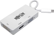 Tripp Lite USB C to HDMI/DVI/VGA Multiport Adapter Converter UHD 4Kx2k @ 30Hz, Thunderbolt 3 Compati