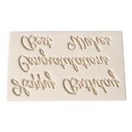 Happy Birthday Wishes Silicone Mold for Decorating Tools