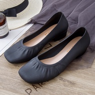 FRIMO Malaysia - Ivanqa Cover Flat Shoe Women Sandal Rounded Toe Kasut Tinggi Fashion Wanita Woman O