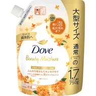 多芬 - Dove Beauty Moisture 護膚美肌保濕泡泡沐浴乳 補充裝 750g 桂花香 -79881 (平行進口)