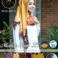 HIJAB - JILBAB SEGIEMPAT MIRACLE PRINT LC BY MALAICA