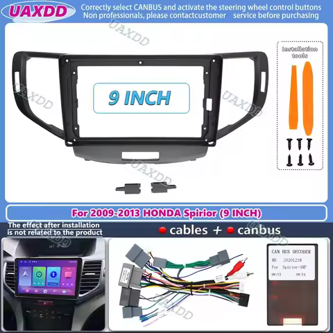 9 Inch For Honda Accord Spirior Acura SR9 2009-2013 Car Radio Stereo Android MP5 Player 2Din Head Un