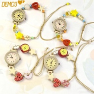 [DEMO3] Bracelet Watch, Dopamine Adjustable Star Heart Chain Watch, Fashion Beaded Pendant Quartz Wa
