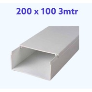 HJK Kabel Duct PVC 200 x 100mm 3meter / Cable Duct PVC 200 x 100 3meter