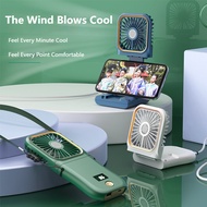 Kipas Power Bank USB Mini Fan Multifunctional foldable Portable Fan Handheld Fan Folding Usb Fan Kip