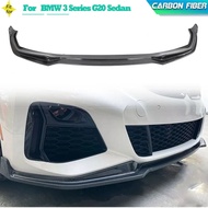 Carbon Fiber Car Front Bumper Lip Spoiler for BMW 3 Series G20 M340i 340i Sedan 4-Door 2019-2022 Fro