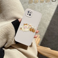 เคสโทรศัพท์นิ่มสำหรับ OPPO Reno 4Z 5Gเคสกันกระแทกขอบตรงซิลิโคนลายการ์ตูนน่ารักลายหมีลูกกวาด3D สำหรับคู่รักเด็กผู้หญิง Reno4z