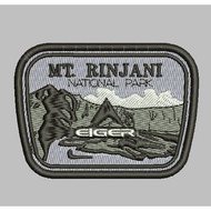 EIGER ADVENTURE PATCH EMBROIDERY LOGO MT RINJANI NATIONAL PARK COMPUTER EMBROIDERYEiger | ADV-315