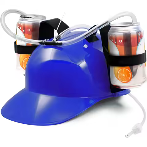 Drinking Helmet Drinking Cap Beer Soda Guzzler Helmet Drinking Party Hat Party Fun Beverage Gadgets 