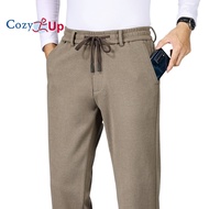 Cozy Up Brushed Business Elastic Waist Lounge Pants