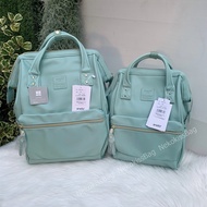 NekokissBag Anello แท้100% New PU Leather RETRO base backpack กระเป๋าเป้สะพายหลัง รุ่นใหม่ล่าสุด