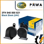 Original Hella Black Sleek BM Horn Snail Horn Set 24V Lorry Truck 3FH 940 800 821