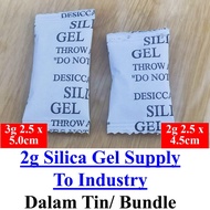1G  100 Packs Desiccant Silica Gel For Food Shoes Silica Gel Blue Silica  Gel