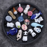 Chopstick Pillow Clip Dedicated Household Hotel Chopstick Rest Restaurant Hot Sale#小摆件陶瓷卡通筷动物可爱筷架日式8