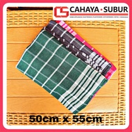 3PCS Serbet Dapur Serbaguna BM 50cm Kain Lap Topo Kotak Warna Bintang Mas High Quality