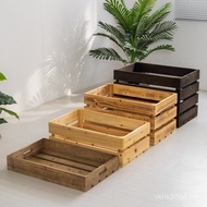 Wooden Storage Display Wooden Wooden Box Storage Box Box Retro Fixed Supermarket Wooden Frame Vegeta