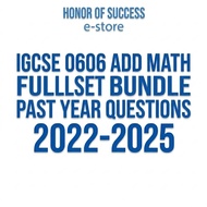 [PDF] IGCSE 0606 Add Math | FULLSET Topical Past Year Questions | Mark Scheme✔️ | *UPDATED NOV 25*