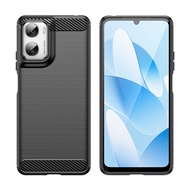 Soft Carbon Fiber Case for Moto G06 Power Shockproof Phone Cover for motorola g06 Brushed Texture Ca