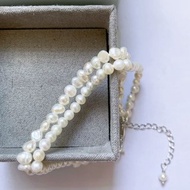 Pinkoi獨家發售Silver 珍珠手鍊 Baby Pearl Chain Bracelet