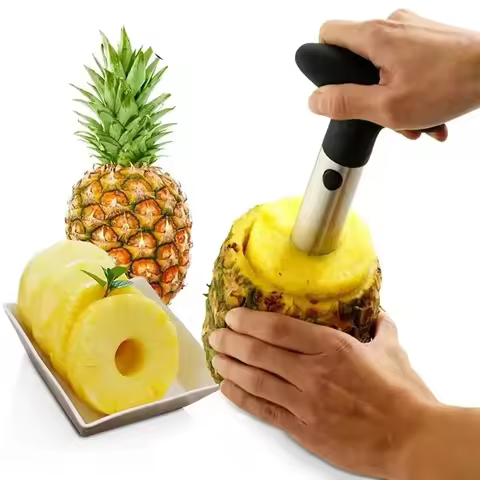 Spot Stainless Steel Pineapple Peeler Pineapple Corer Slicer Fruit Cutter Easy Slicer Peeler Kitchen
