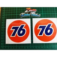 STICKERS 76 LUBRICANT NASCAR PRINT PELEKAT MOTOR