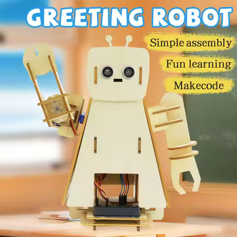 Keyestudio Complete Micro:bit STEM DIY Greeting Robot Learning Kit For Micro:bit DIY Electronic Robo
